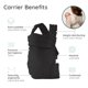 thumbnail image 3 of Portabebés Infantino 7‑18 kg Ergonomico Color Arena Negra, 3 of 8