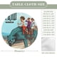 thumbnail image 2 of Iyanu theme Fitted Round Tablecloths Elastic Edged Table Covers Waterproof Table Cloth For Kitchen Holiday Party Tables Decor 120cm, 2 of 6