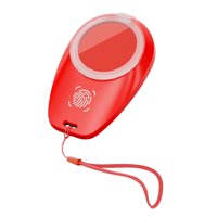 Magideal - Almohadilla De Tinta Para Huellas Dactilares, Almohadilla Para Sello De Tinta Con Impresiones Claras, Para Identificación, Notarización, Álbum De Reco Rojo