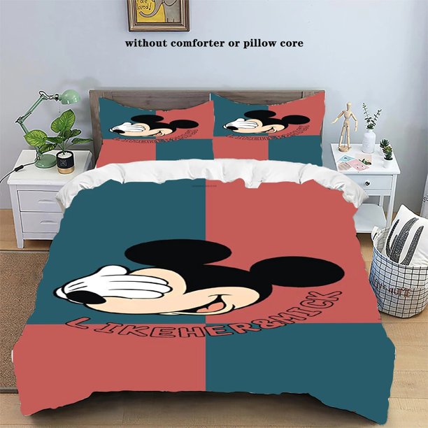 Duvet Cover Super soft and cosy polyester/cotton bedding set Mickey cartoon 3D digital print Bedroom decoration Bed Sheets