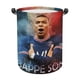 thumbnail image 1 of Kylian Mbappé Cesta de lavandería de gran capacidad redonda con asa, bolsa para ropa sucia plegable, almacenamiento para dormitorio, baño y lavadero 44x35 cm, 1 of 6
