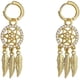 thumbnail image 1 of Dreamgatocher 14k Solid Gold Earring, Mujeres Pluma Earring Vintage Bohemian Earring Largo Drop Dangle Earring Set con Dream Gatocher Design, 1 of 7