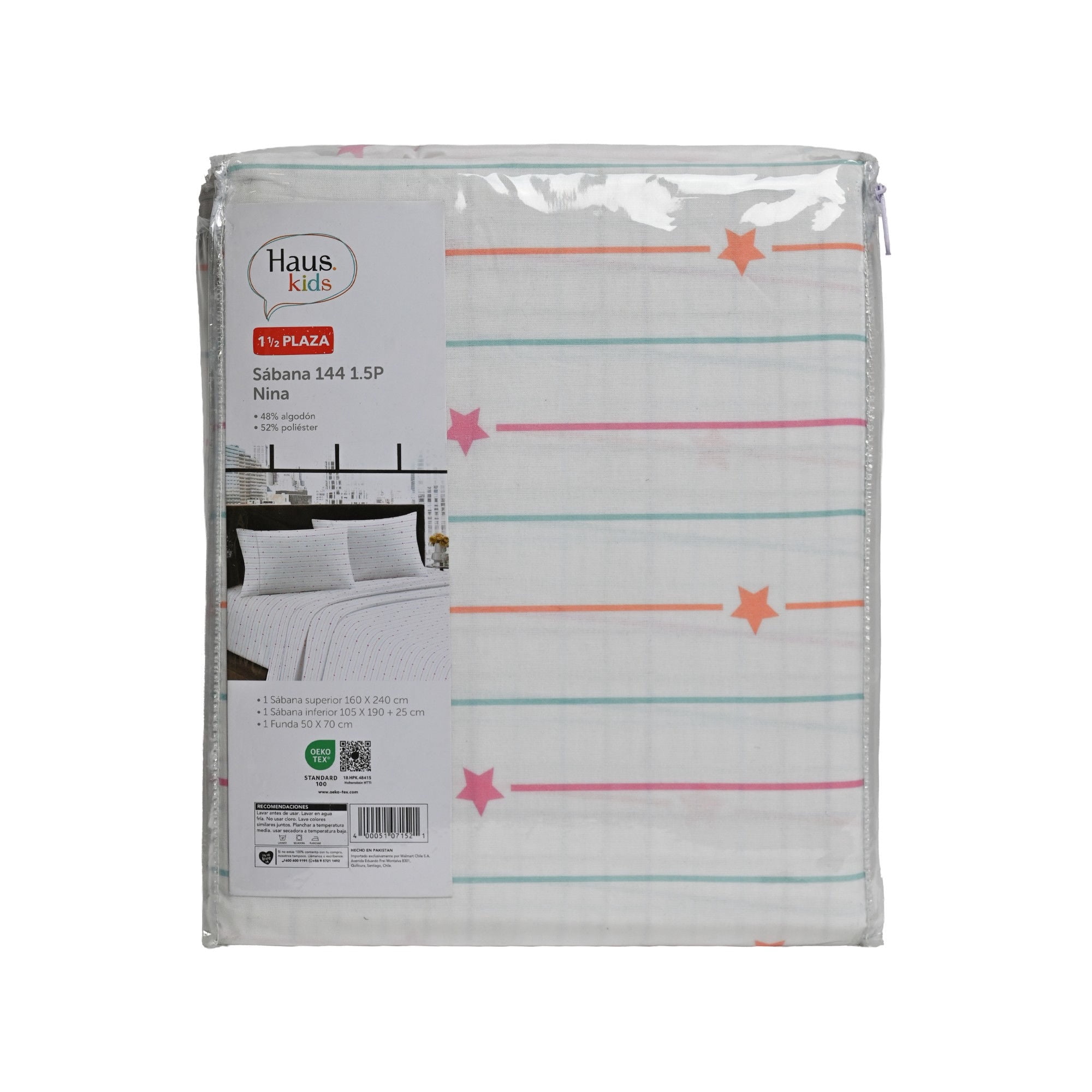 Juego de Sábanas Estampadas 144 Hilos 1.5 Plazas