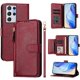 thumbnail image 1 of Funda Billetera Cremallera para Samsung Galaxy S21 Ultra 5G con Porta Tarjetas, Soporte y Correa Rojo, 1 of 5