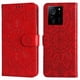 thumbnail image 1 of Funda tipo cartera FOXDOCK para Xiaomi 13T , diseño girasol en relieve, cuero PU, cierre magnético, soporte y tarjetero, 1 of 5