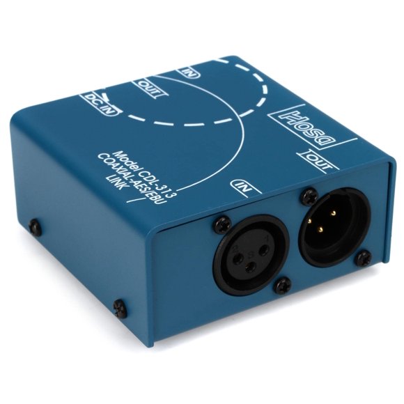 Interfaz de audio MIDI Hosa CDL-313 coaxial a AES/EBU