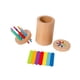 thumbnail image 2 of Vaso De Clasificación De Colores Para Niños, Juego Cognitivo De Madera Para Combinar Colores Para Niños Pequeños, Tapa Doble, 2 of 5