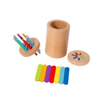 Magideal - Taza De Clasificación De Colores Para Niños, Juguetes De Educación Temprana, Juguete De Clasificación De Combinación De Colores, Caja De Clasificación Doble Cubierta