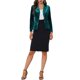 thumbnail image 2 of INSPIRE CHIC Chaqueta de terciopelo vintage para mujer de Halloween con solapa con muescas y botones al frente para usar en el trabajo S Verde esmeralda, 2 of 6