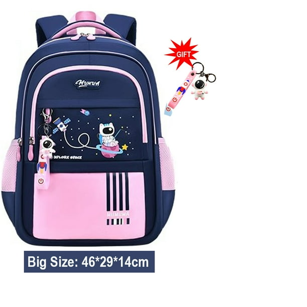 NEW Nylon Backpack Child Girl Boy Cartoon Back Bag Elementary Student School Bags Set Waterproof Lightweight Kids Book Bag