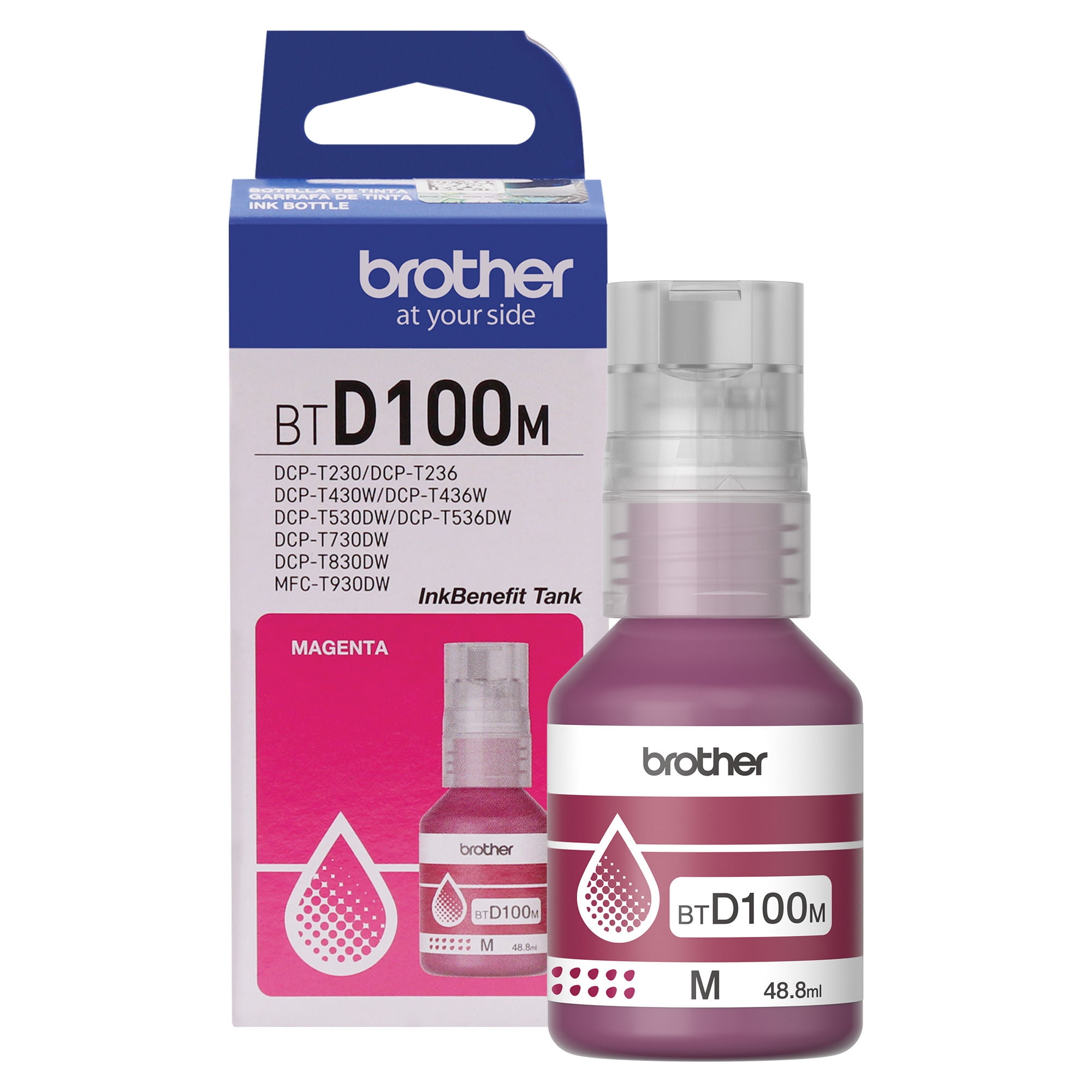 Brother - Botella De Tinta Original Btd100M Magenta