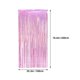 thumbnail image 2 of Xiao Hua Cortina de Puerta Decoración de Fondo Cortina de Lluvia Fondo de Cinta con Borlas Brillantes Suministros para Fiestas 2 Pzas Cortinas de Seda de Lluvia de Plástico Azul, 78.60X39.30in, 2 of 4