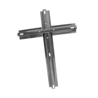 Ioensy - Base Cruzada De Repuesto Para Sombrilla De Patio Exterior, Para Mesa De Terraza O Patio, Color Plateado