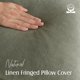 thumbnail image 2 of Foindtower Decorative Linen Fringe Throw Pillow Covers 18x18, 2 of 3