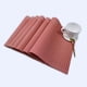 thumbnail image 3 of XmhyTop Juego de 6 Manteletes Individuales para Mesa, Hechos de PVC Resistente, Antideslizantes y Termorresistentes, Ideal para Hogares, Restaurantes y Cocinas, Estilo U, 45*30cm, Gris, 3 of 4