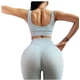 thumbnail image 2 of Conjunto Deportivo Mujer Gym Yoga Leggins Top Fitness celeste XL, 2 of 3