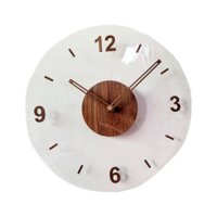 Bothyi - Reloj De Pared Diámetro 11,81 Pulgadas Decoración Colgante Para Dormitorio Cocina Oficina Marrón 4 Números