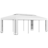 Gazebo Casafoyer Con Doble Techo 3X6M Blanco