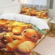 thumbnail image 1 of Charmander Bed Duvet Cover Funny Anime Cartoon Bedding Sets Lightweight 3 Piece Comforter Sets, 1 of 5