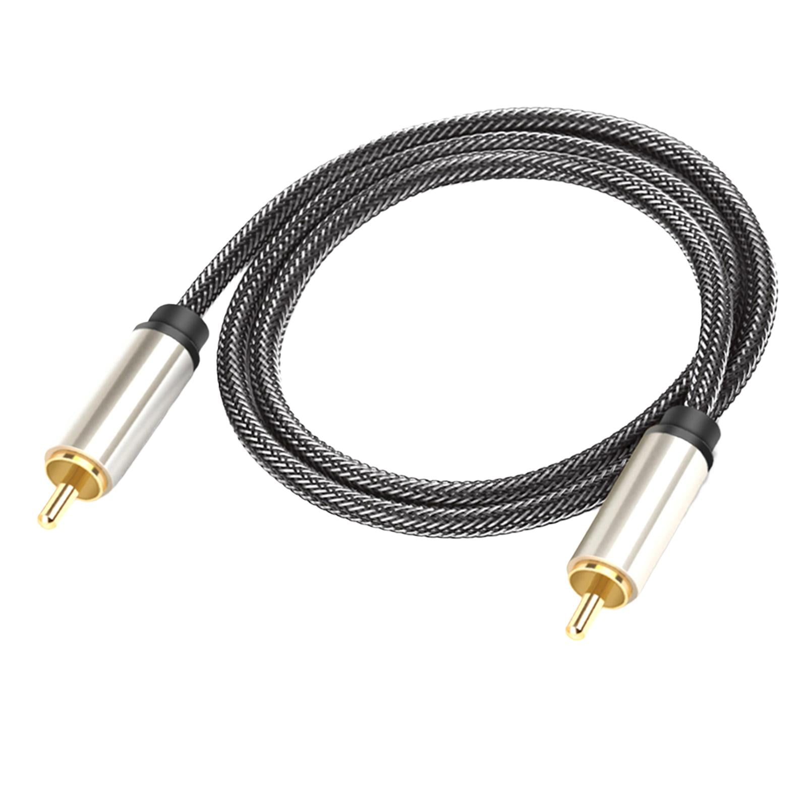 Bothyi - Cable De Audio Estéreo Trenzado 1 A 1 Conector Rca Para Amplificador Hdtv