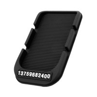 Magideal - Alfombrilla Antideslizante Genérica Para Salpicadero De Coche, Soporte Para Teléfono Con Número De Aparcamiento, Multifunción Para Teléfonos, Gafas De Negro