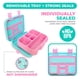 thumbnail image 4 of Lonchera Bento Kinsho para niños pequeños, 5 secciones, Aqua Cat, 4 of 7