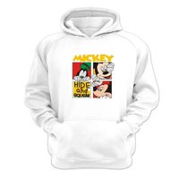 Genérico - Polerón Canguro Raton Blanco Talla S Unisex