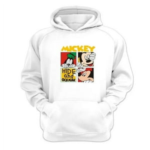 Genérico - Polerón Canguro Raton Blanco Talla Xs Unisex