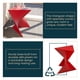 thumbnail image 3 of Mesa auxiliar LeisureMod triangular, 40 cm, apilable, plástico, color rojo, 3 of 9