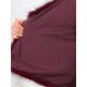 thumbnail image 5 of Chaqueta de Piel Sintética para Mujer INSPIRE CHIC para Cóctel de Noche con Solapa Abierta Frontal Fluffy Shaggy Crop Coat XL Burdeos, 5 of 6