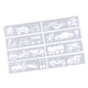 thumbnail image 2 of 8 Estilo Diario Dibujo Plantilla Plantillas Conjunto Scrapbooking DIY Tarjeta Coche, 2 of 5