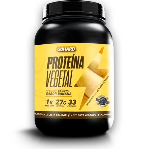 Gohard - Proteína Vegetal - 33 Servicios - Banana