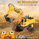 thumbnail image 4 of Excavadora de juguete con control remoto DOUBLE E con 2 baterías para niños de 3 a 14 años, 4 of 8