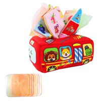 Bothyi - Juego De Caja De Pañuelos Sensorial Para Tirar A Lo Largo, Juguete De Habilidad Motora Para Niños Y Niñas