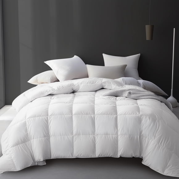 Plumas de ganso blancas Comforter Hotel Grand Luxury, tamaño doble