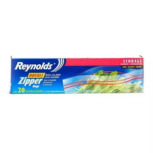 Reynolds Wrap - Bolsa Zipper Grandes 27.9X26.8Cms 20Un.