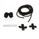 thumbnail image 1 of Lindo Cable De Carga Cubierta Protectora Enchufe 4 En 1 Funda Protectora Transparente Negro, 1 of 5