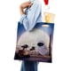 thumbnail image 4 of Wall-E Bolso de tela con estampado de lienzo para mujer, bolsa de compras reutilizable y estética, con cremallera interior, regalo para mujer,40*40cm., 4 of 6