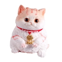 Magideal - Lindo Gato Juguete Sensorial De Fidget, Decoración De Mesa, Favores De Fiesta, Relajación De Simulación Para Niños Adultos Suave Divertida Por Regalo Gato Naranja