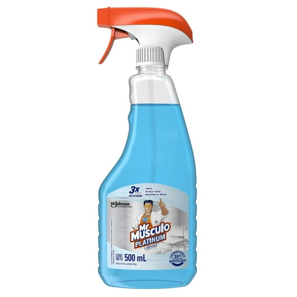 Limpia Vidrios y Multiuso Líquido Botella Gatillo, 500 cc