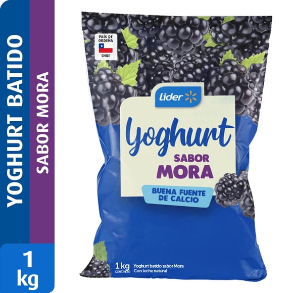 Yoghurt Batido Sabor Mora, 1 kg