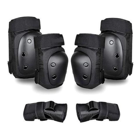 Genérica - Set Protección Adulto Rodilleras Coderas Muñequeras Roller Multicolor