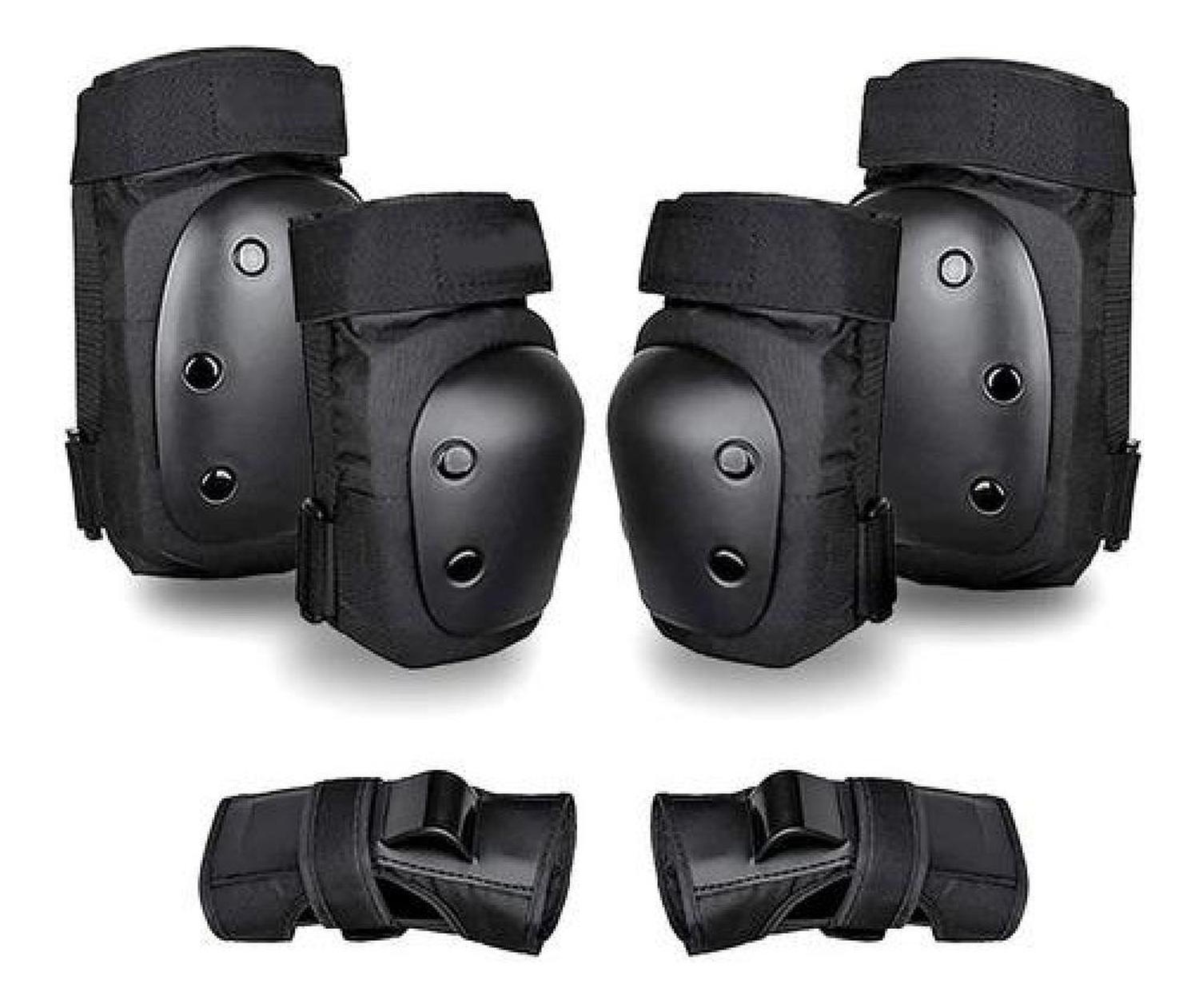 Genérica - Set Protección Adulto Rodilleras Coderas Muñequeras Roller Multicolor