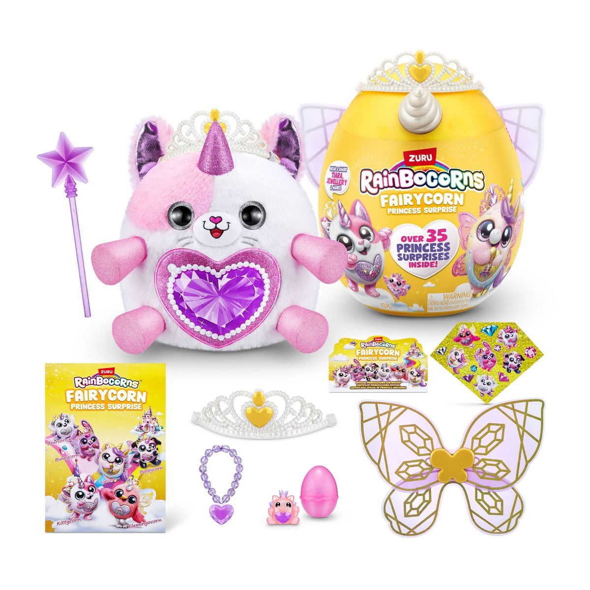 Rainbocorns - Huevo Sorpresa Princesa Rainbocorn Zuru - Marfil