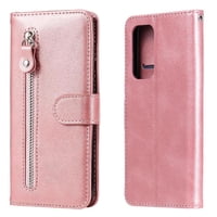 Gangxun - Funda Con Cremallera Para Xiaomi 10T/10T Pro, Carcasa Cartera De Cuero Pu Con Soporte Y Tarjetero