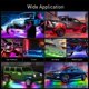 thumbnail image 4 of Luces de Subiluminación para Auto Nilight 6 Piezas 300 LEDs RGB‑IC con App, 4 of 8