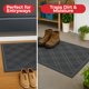 thumbnail image 5 of Alfombra SlipToGrip 107x89 cm Gris, paquete de 2 a cuadros, 5 of 7