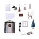 thumbnail image 4 of 1:12 Mini Accesorios de Puerta de Madera Kit de Decoración de Casa Pequeña Accesorios de Decoración de Escena en Miniatura Decoración, 4 of 5