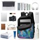 thumbnail image 3 of Magia de Sirenas-theme Backpack, Campus style schoolbag Bookbag with Adjustable Shoulder Straps And Large Zip Compartment, Unisex Travel Bags., 3 of 6