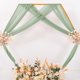 thumbnail image 3 of Verde Sheer Wedding Arc Draping Fabric 75 * 300cm 2 Paneles Cortinas Al Aire Libre Cortinas Extra Largas Para La Ceremonia De La Ducha Del Bebé Nupcial Decoración De La Fiesta De Cumpleaños, 3 of 3